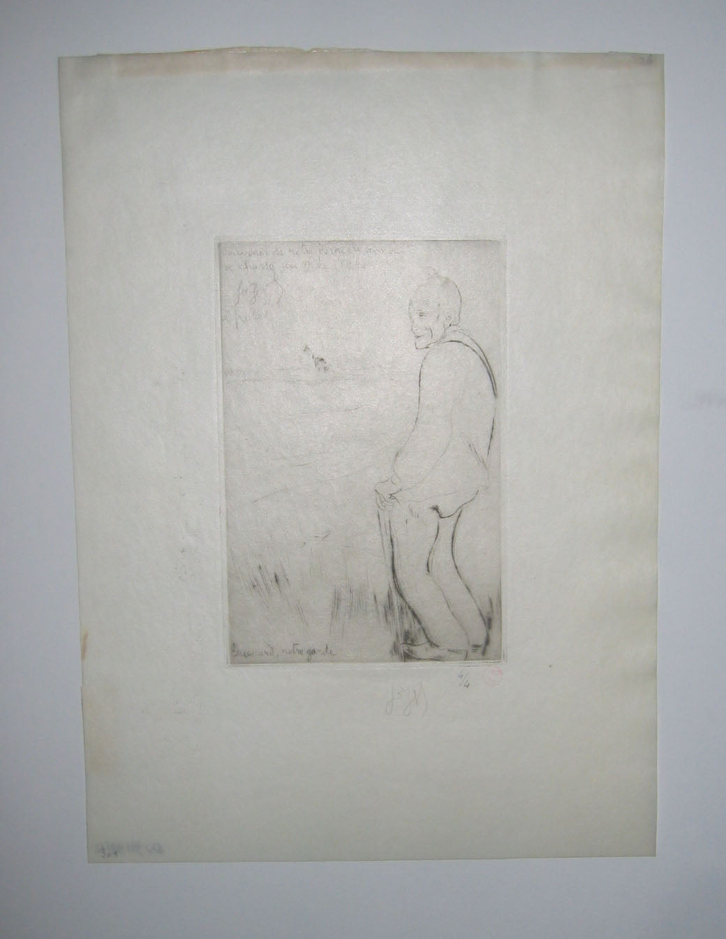 Guénard, notre Garde debout de profil.