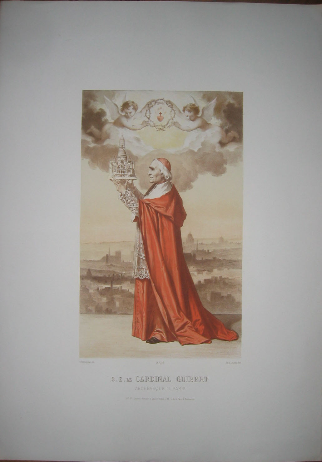 S.E le Cardinal Guibert, Archevêque de Paris.