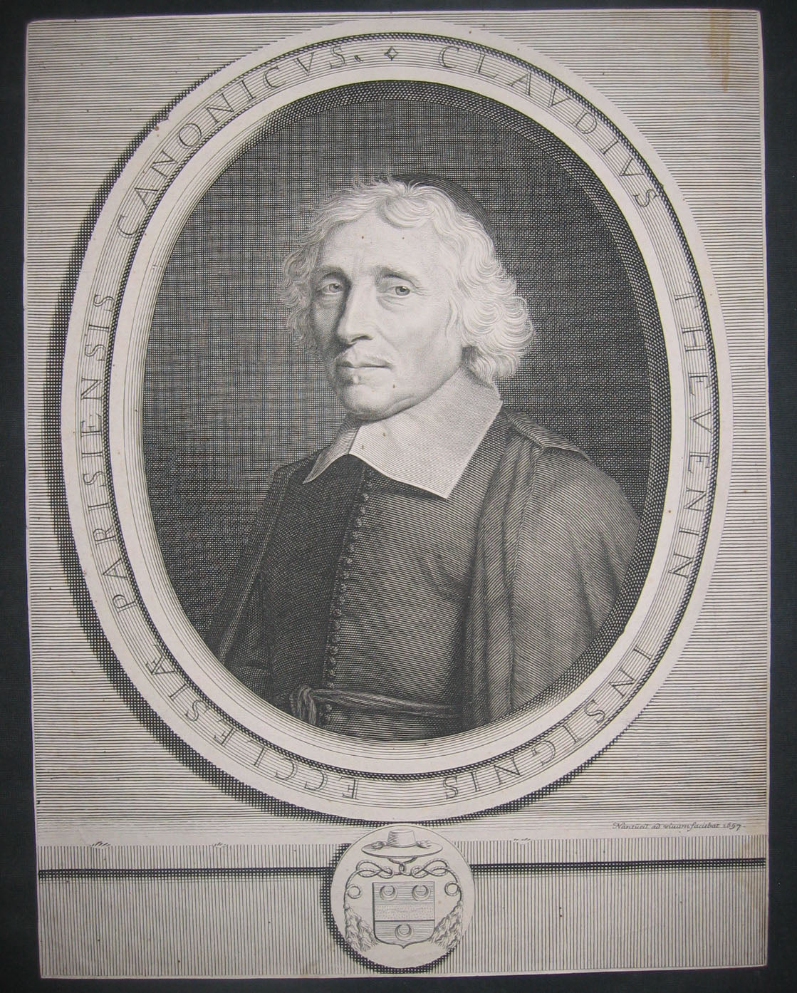 Portrait de Claude Thevenin, Chanoine de l'Eglise de Paris.