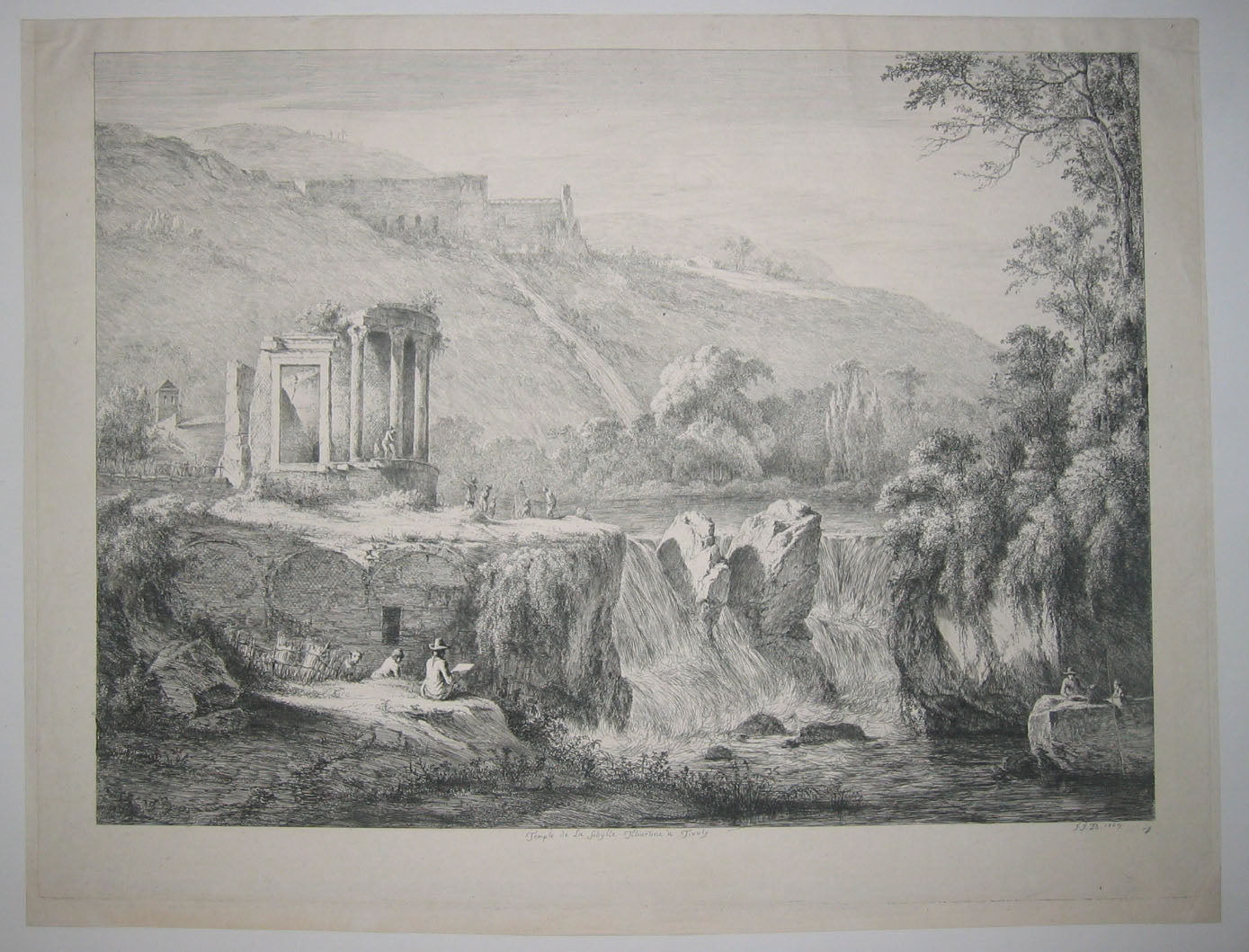 Vue du Temple de la Sibylle Tiburtine à Tivoli.