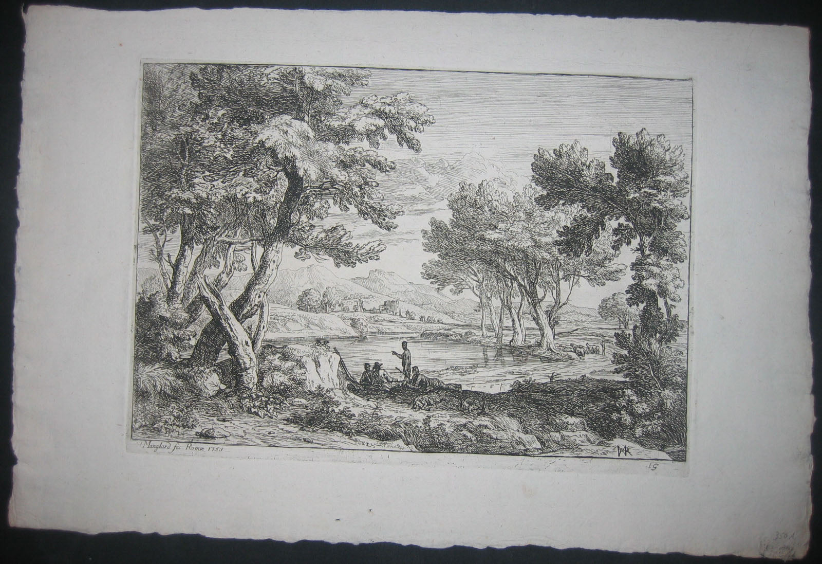 Les chasseurs au repos.