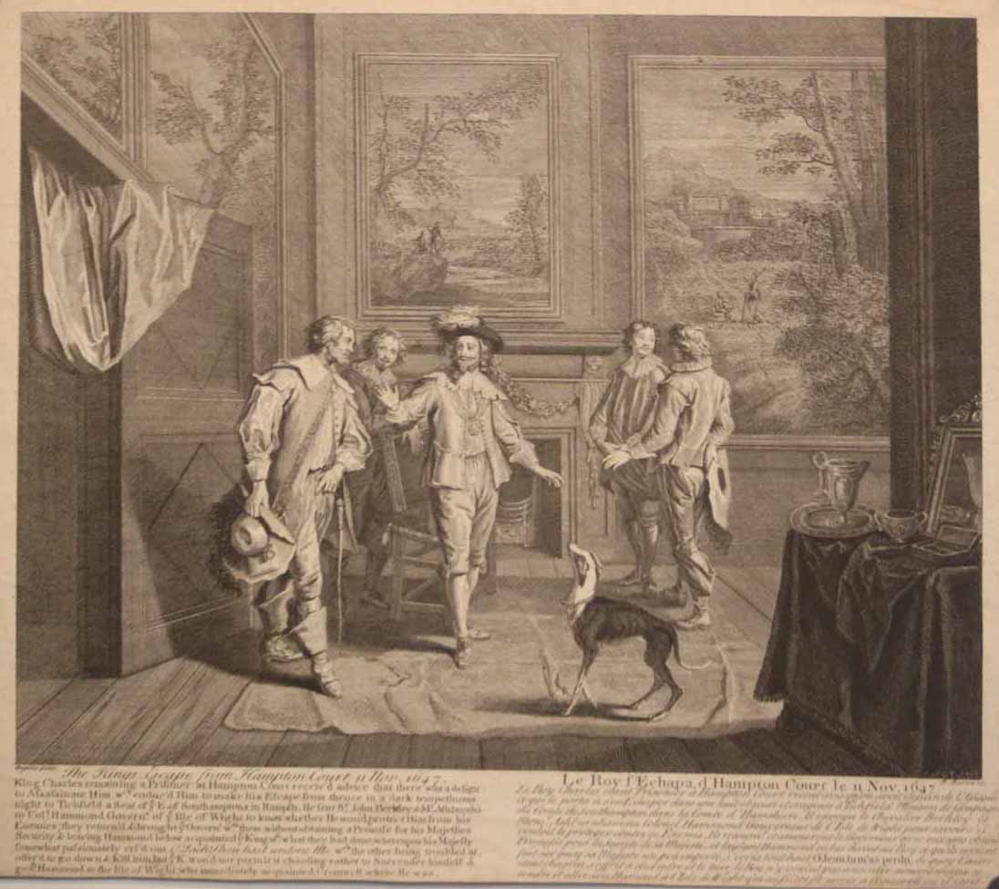 Le Roy Charles s'échappa d'Hampton Court le 11 Novembre 1647.