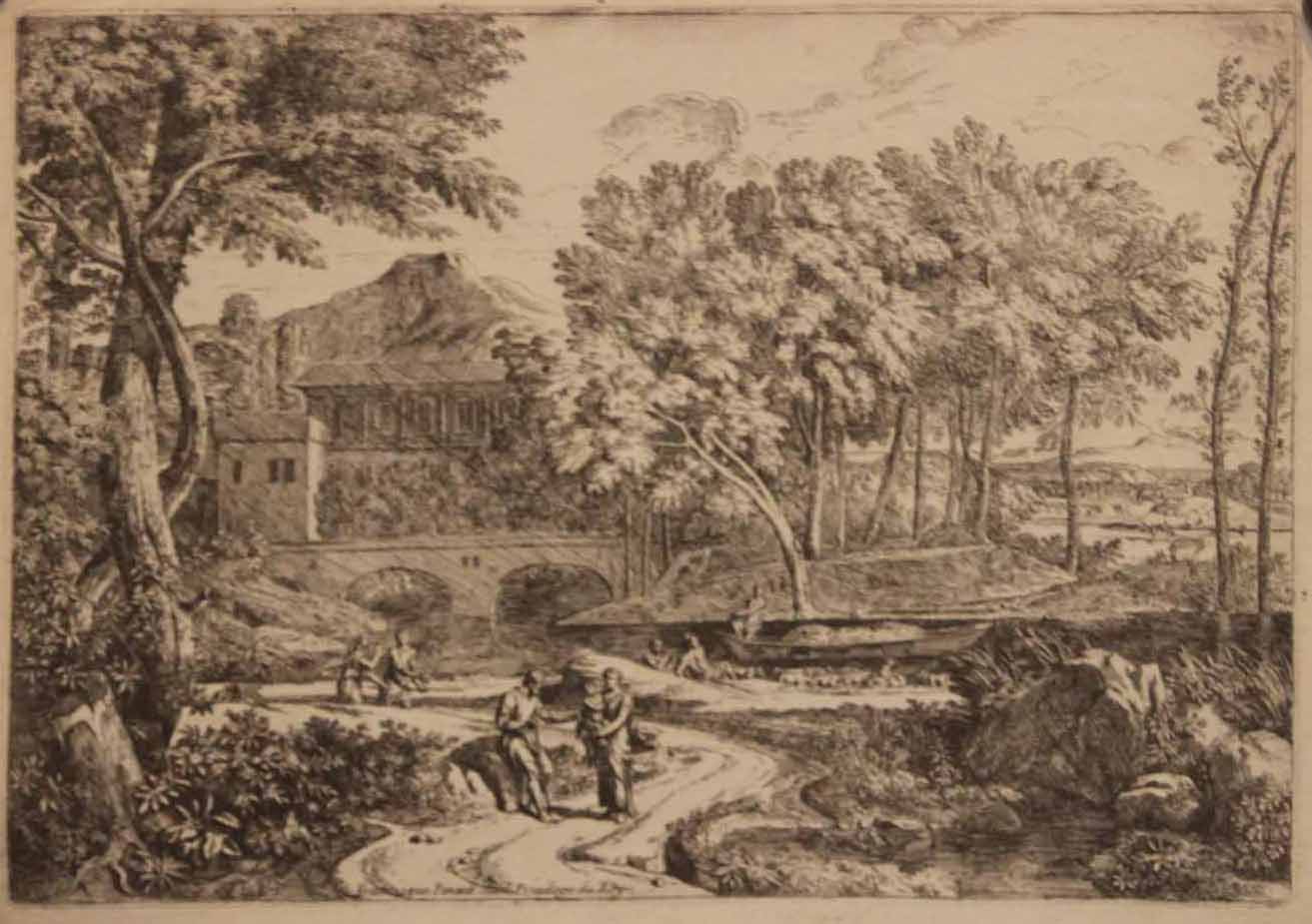 Troupeau au bord de l'eau.