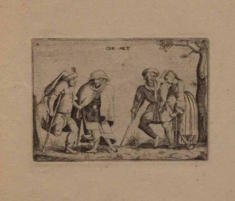 Scènes de mendiants.