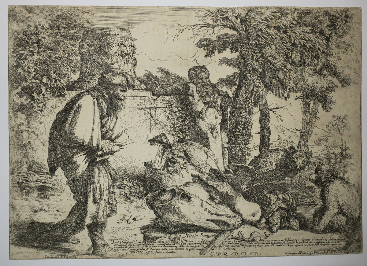Diogène à la recherche d'un honnête homme.