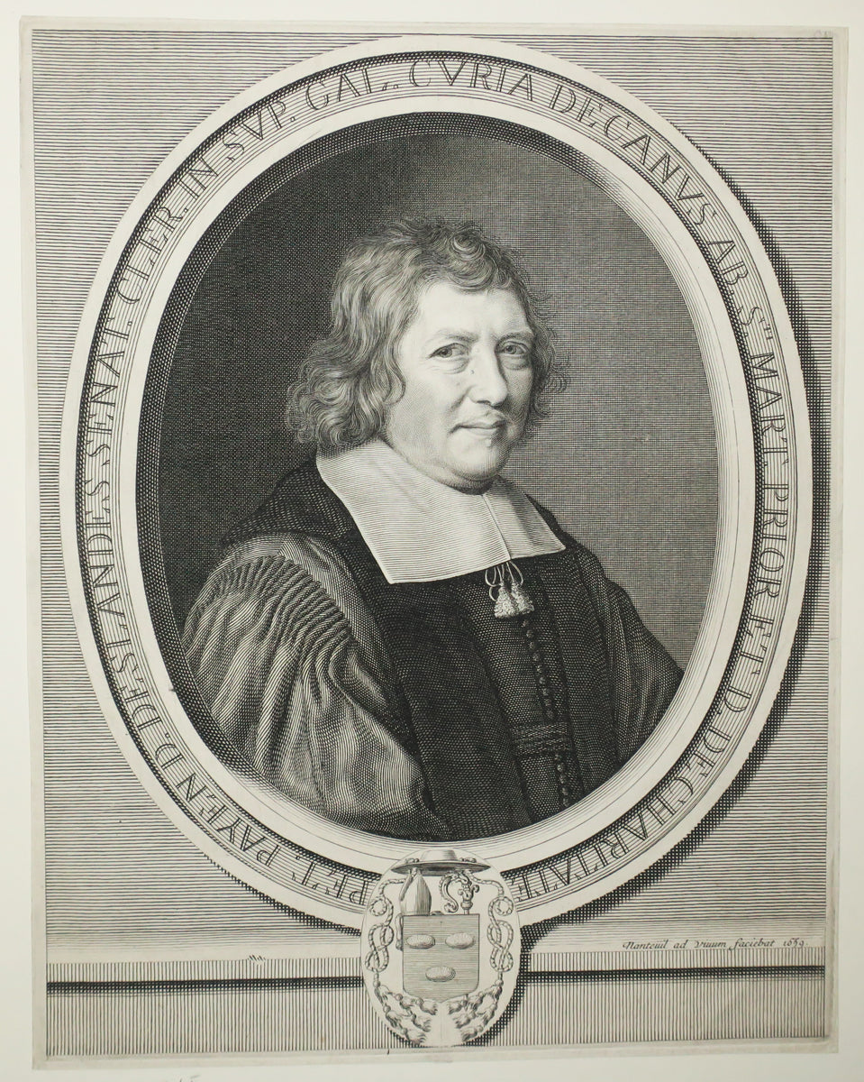 Portrait de Pierre Payen-Deslandes, Doyen des Conseillers-clercs du Parlement de Paris, Abbé de Saint-Martin et Prieur de la Charité.