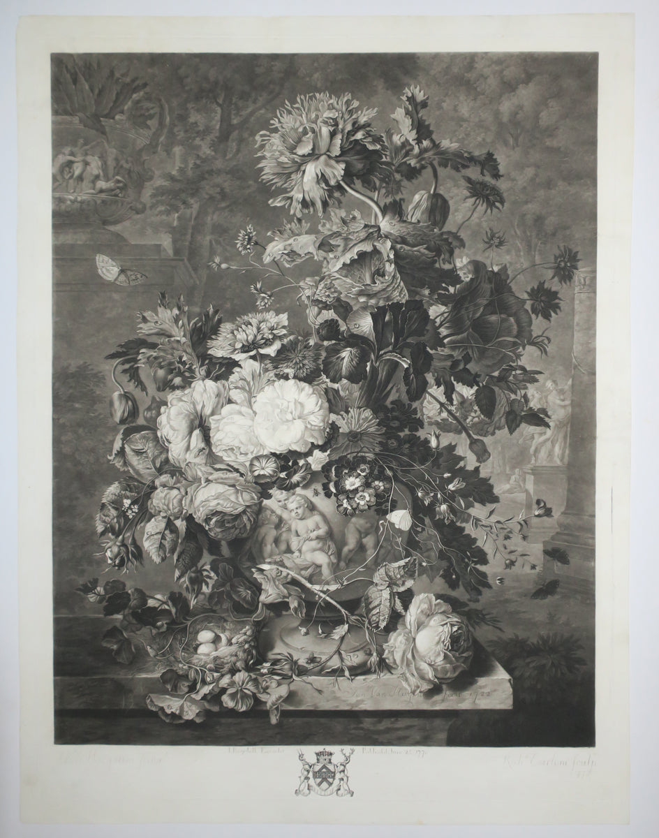A Flower piece & A Fruit piece. 1778 et