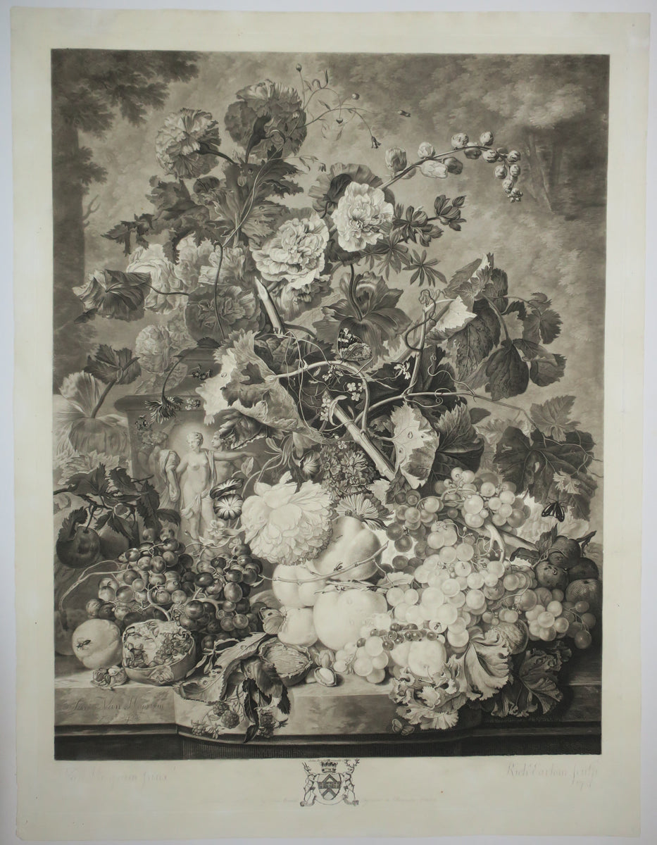 A Flower piece & A Fruit piece. 1778 et