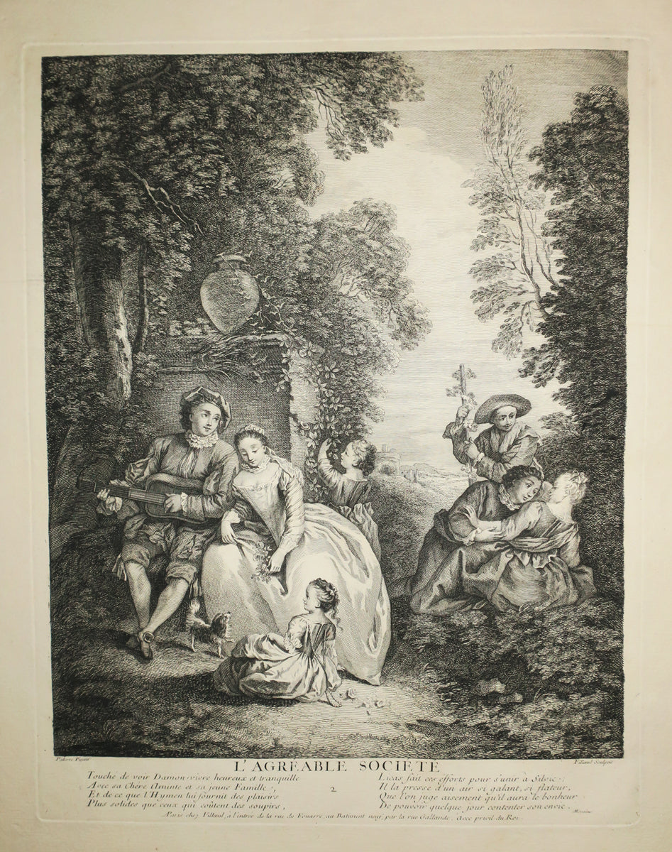 La belle Bouquetière & L'agréable Société.
