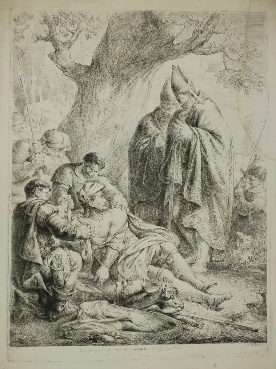 Rodolphe de Souabe dans la bataille contre Henri IV.
