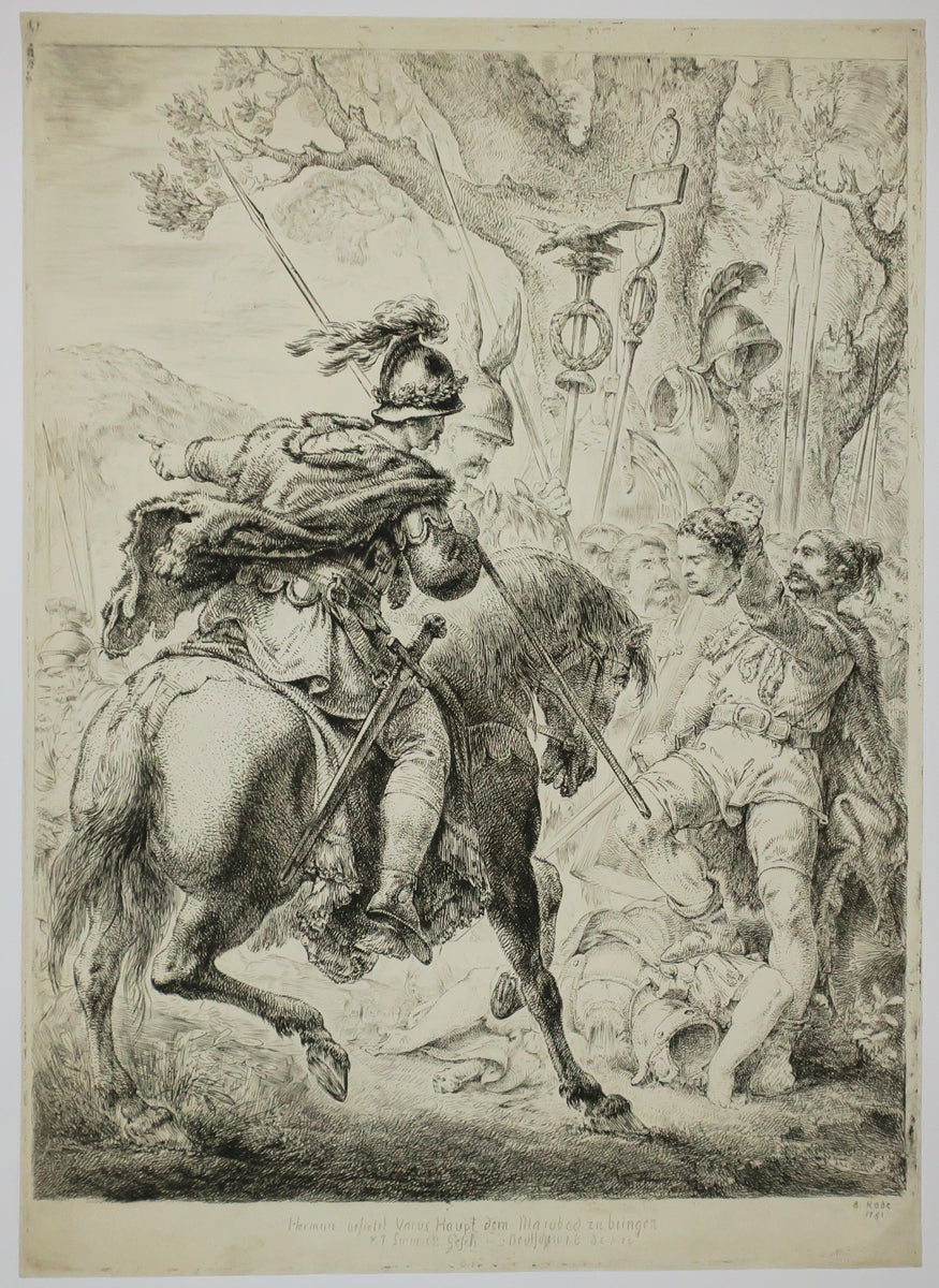 Arminius envoyant la tête de Varus à Marbode.