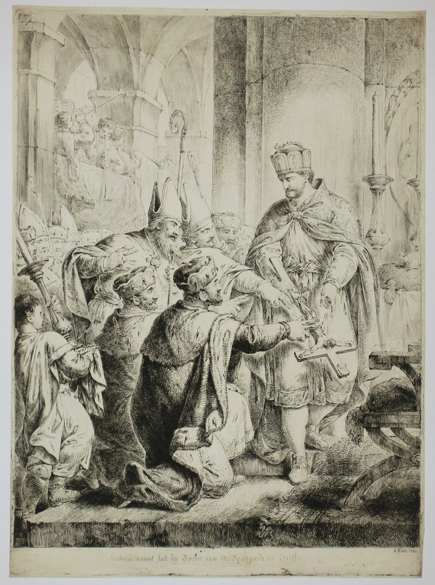 L'Empereur Rodoplhe prêtant serment.