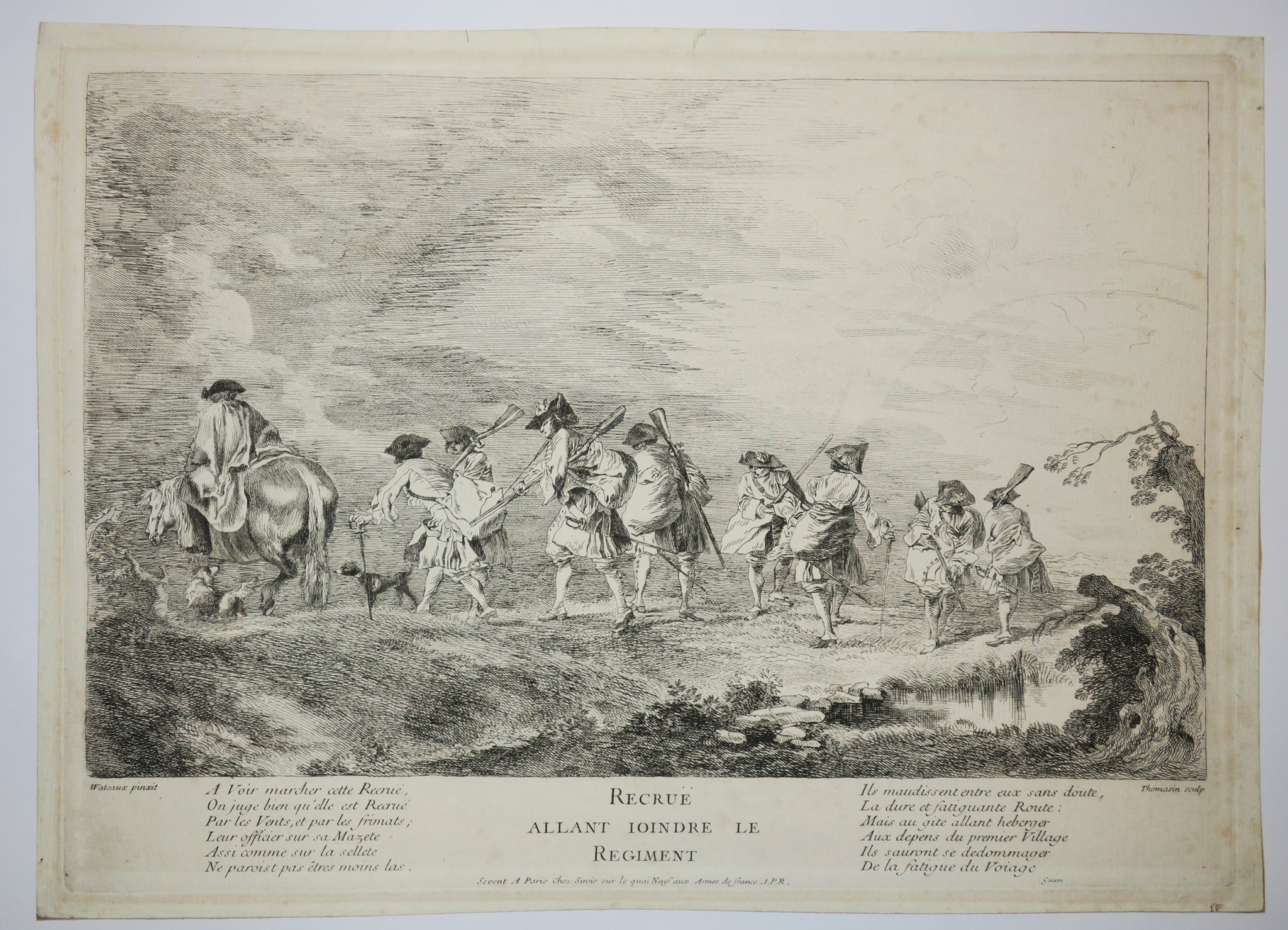 Recrue allant joindre le Régiment.