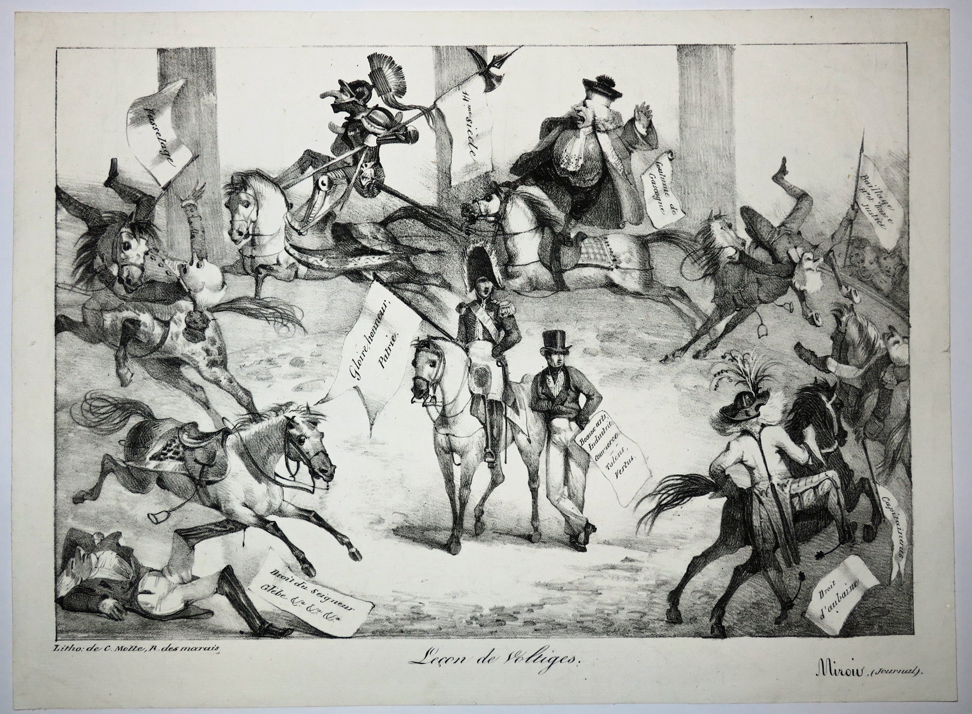 Leçon de voltiges.