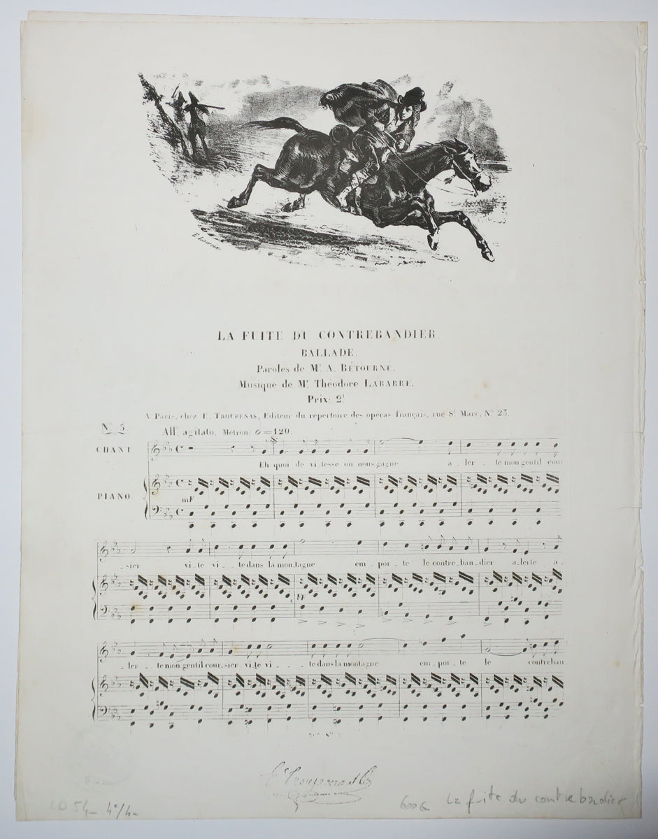 La fuite du contrebandier. c.