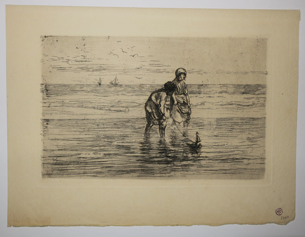 Enfants sur la plage.