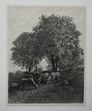 Charger l'image dans la galerie, Le repos (Sept vaches et berger).