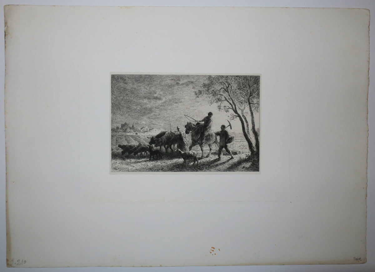 Le retour des champs. 1865-