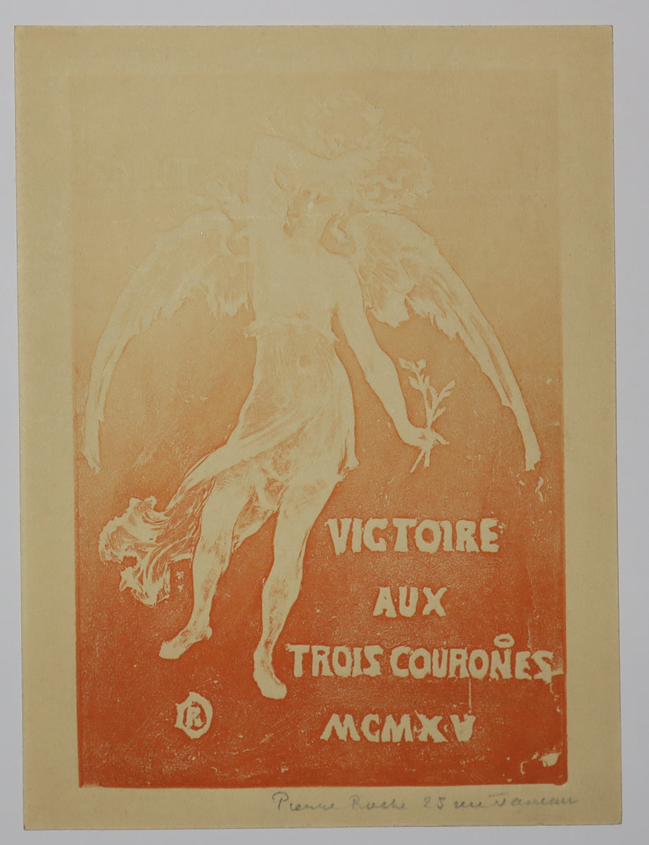 Victoire aux trois couronnes (Projet pour médaille).
