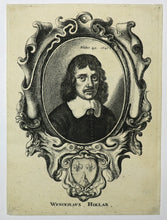 Charger l'image dans la galerie, Autoportrait de l'artiste, à l'âge de 40 anc, dans un médaillon ovale entouré d'un cartouche.