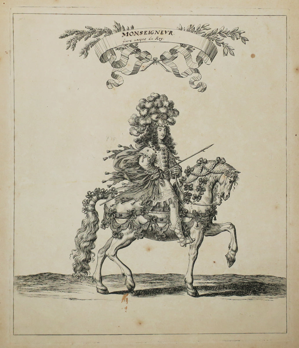 Monsieur Roy de Perse, Philippe d'Orléans en Costume Persan, au Carroussel de 1662.