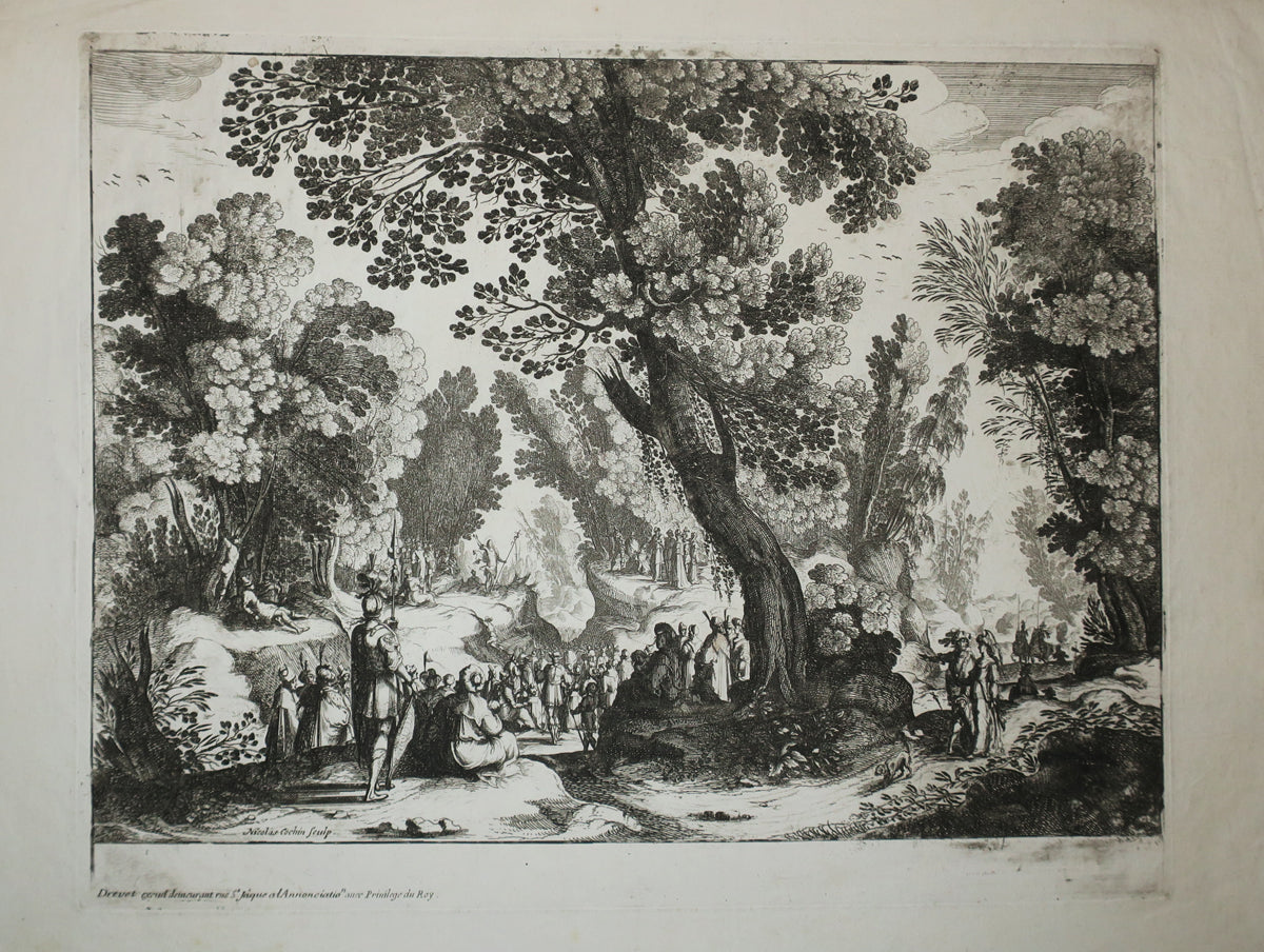 Saint Jean prêchant dans le désert.