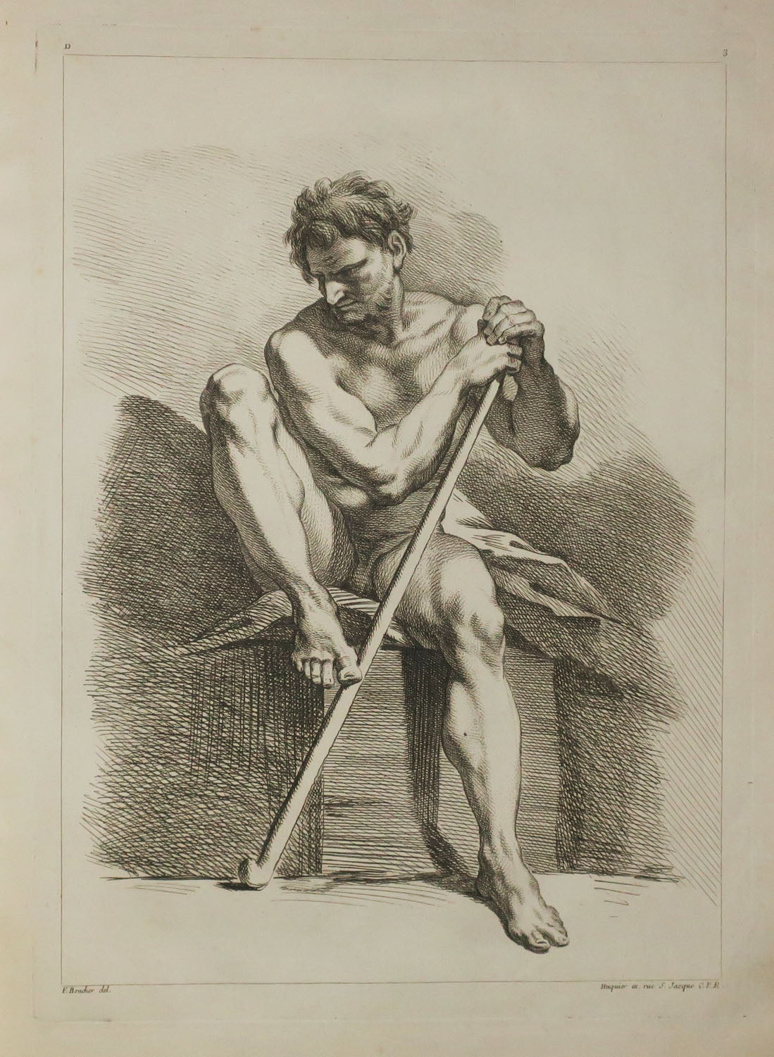 Livre d'Académies dessinées d'après le naturel par François Boucher, Peintre du Roy.