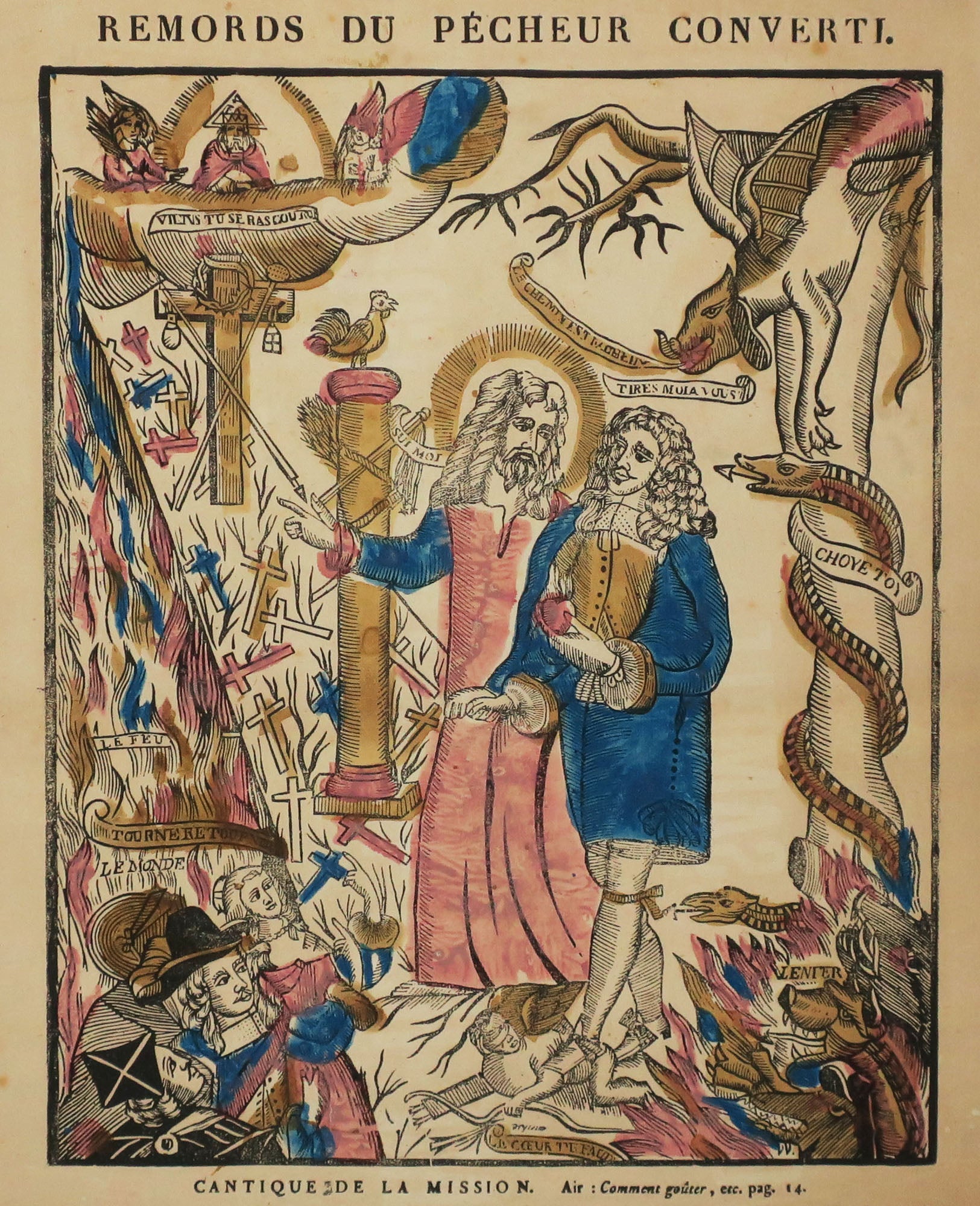 Remords du pécheur converti. Cantique de la Mission. c.