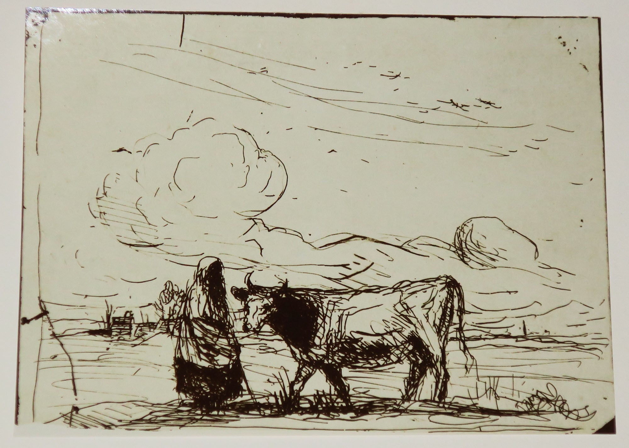 La vache et sa gardienne.