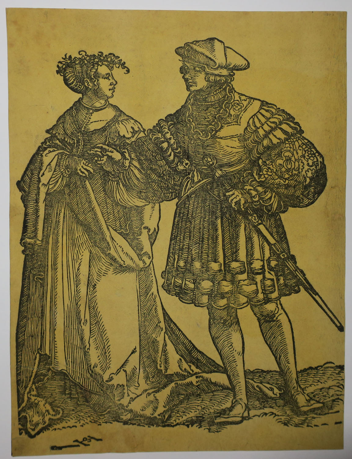 Un couple de danseurs. c.1530-