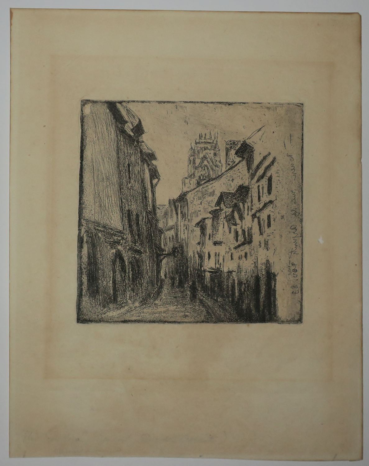 Une ruelle à Rouen (Rue des Arpents).