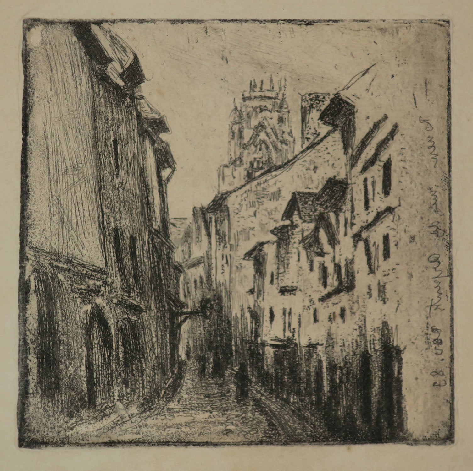 Une ruelle à Rouen (Rue des Arpents).