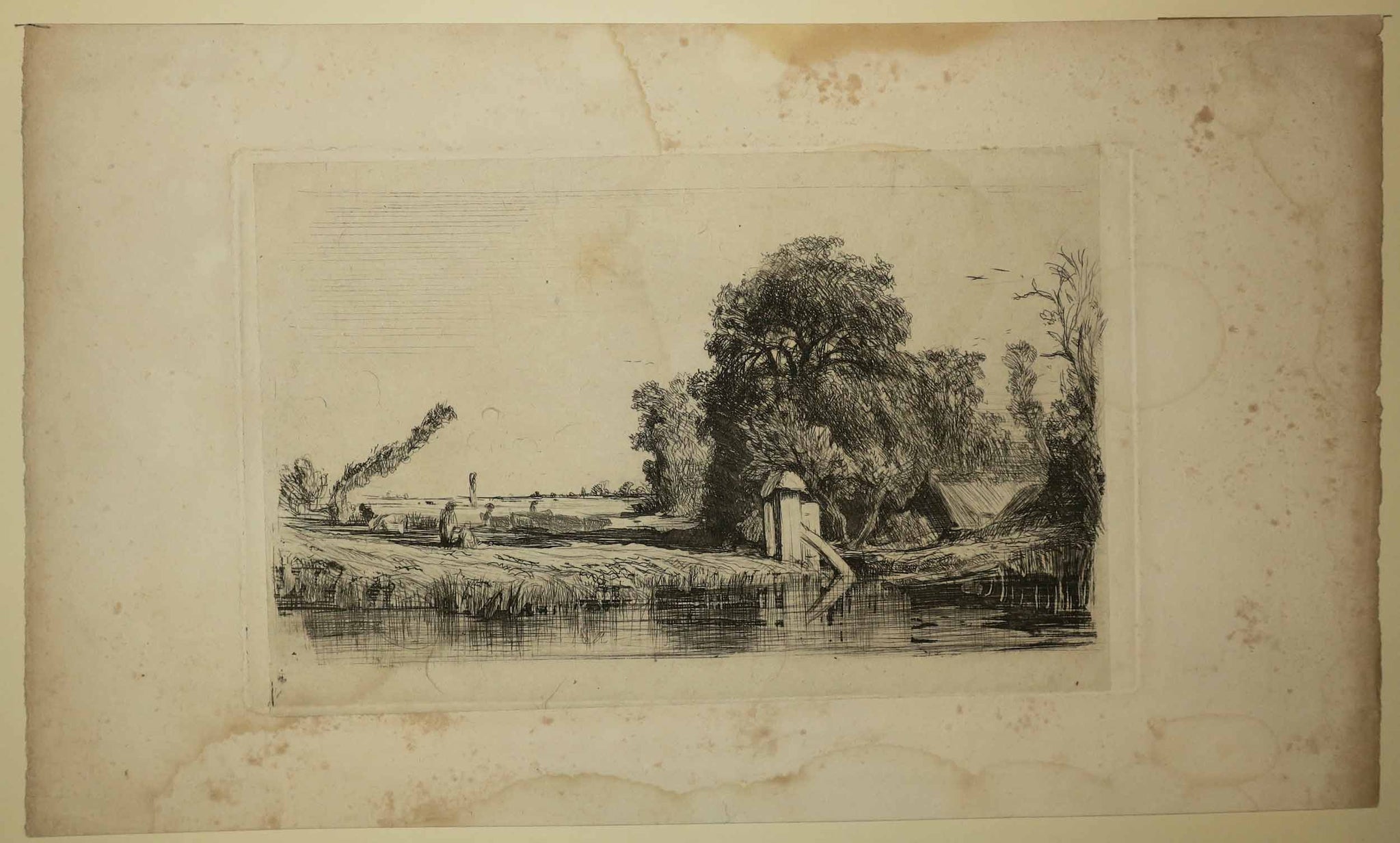 Une Vanne (Paysage avec une rivière).