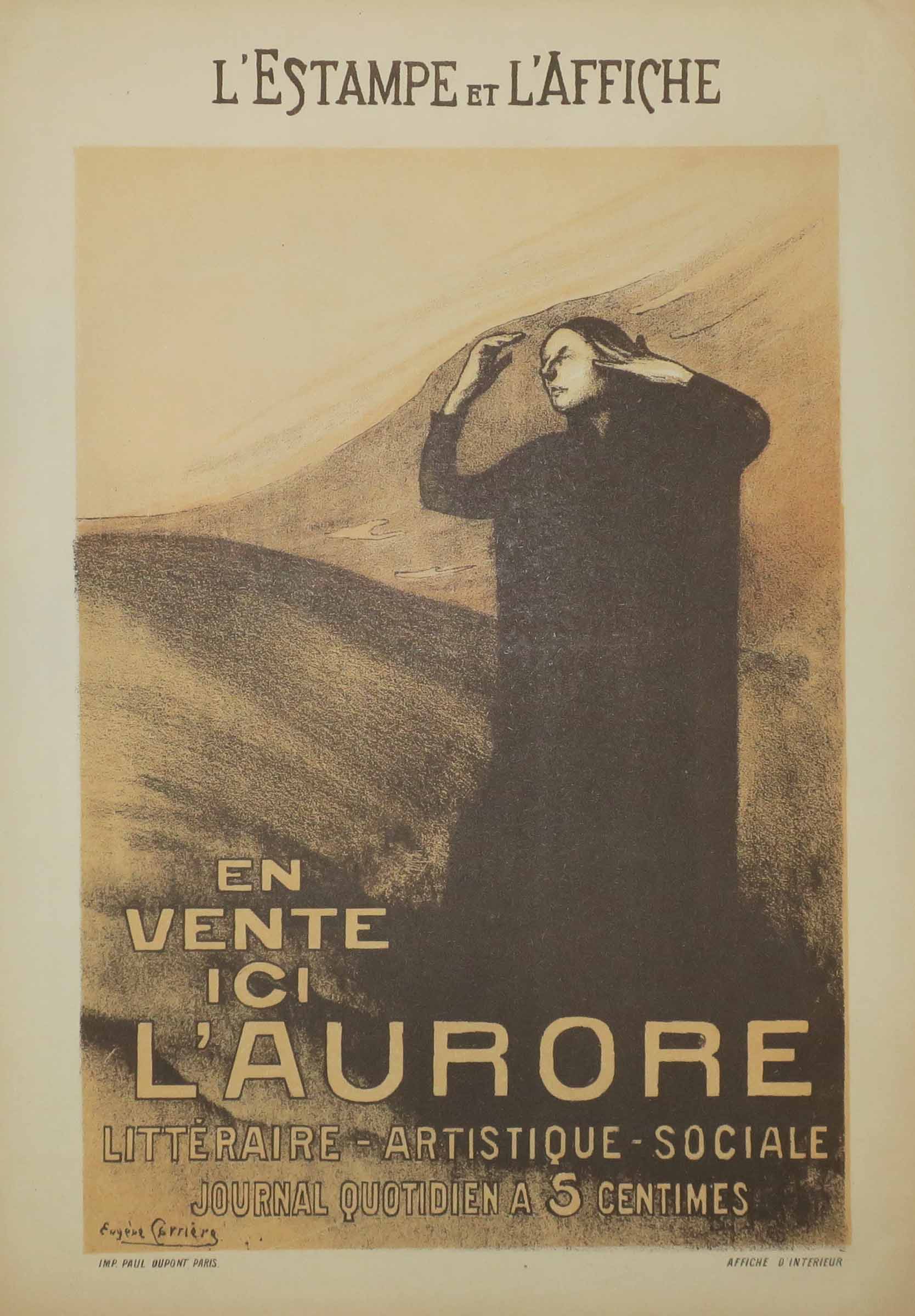 Petite Affiche pour L'Aurore.
