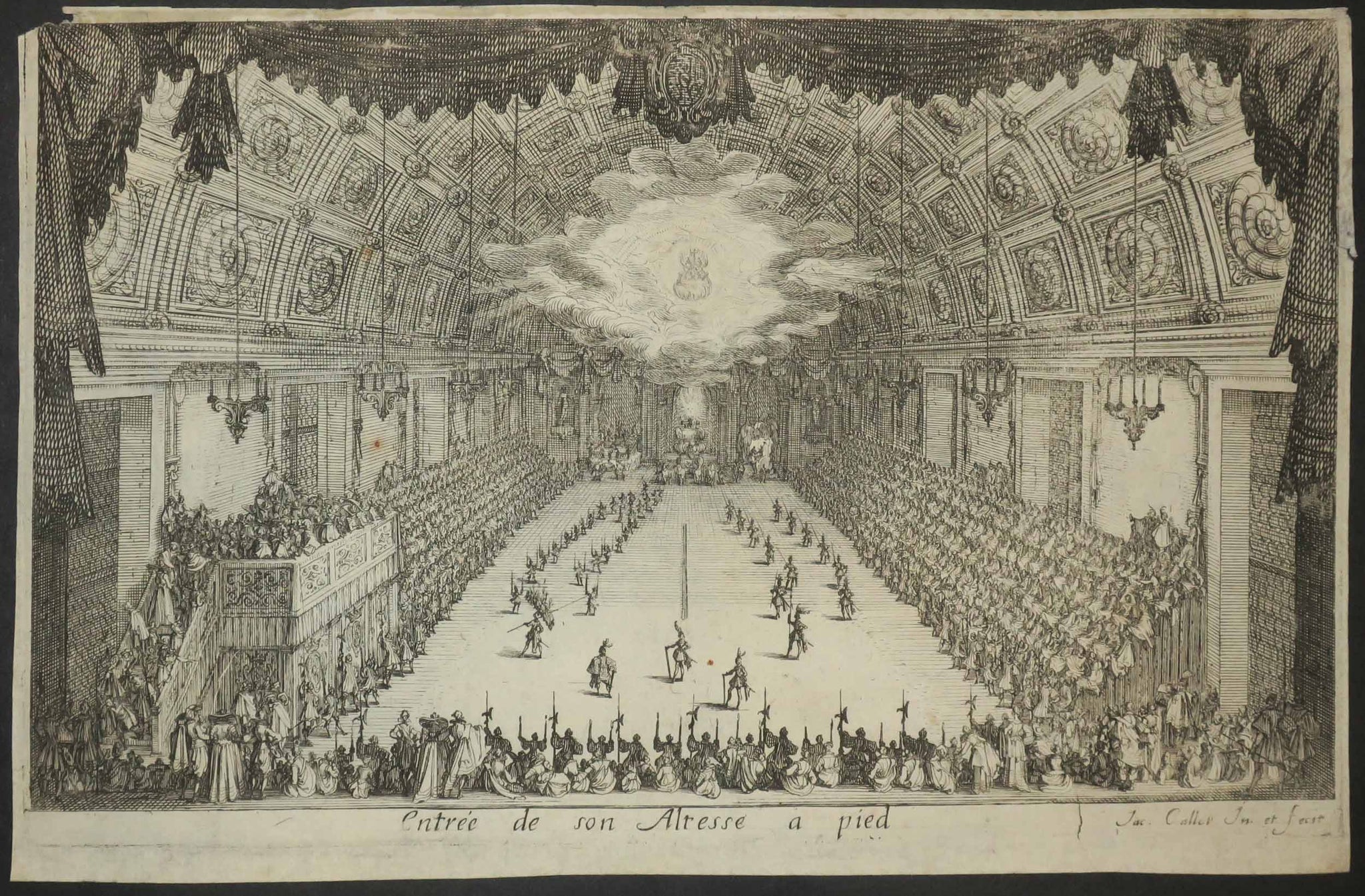Entrée de son Altesse à pied ou Le Défilé à pied.
