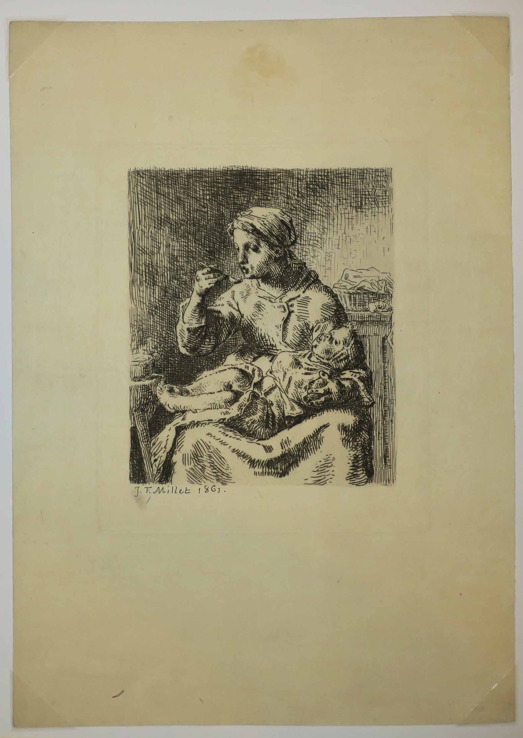 La bouillie. 1861.