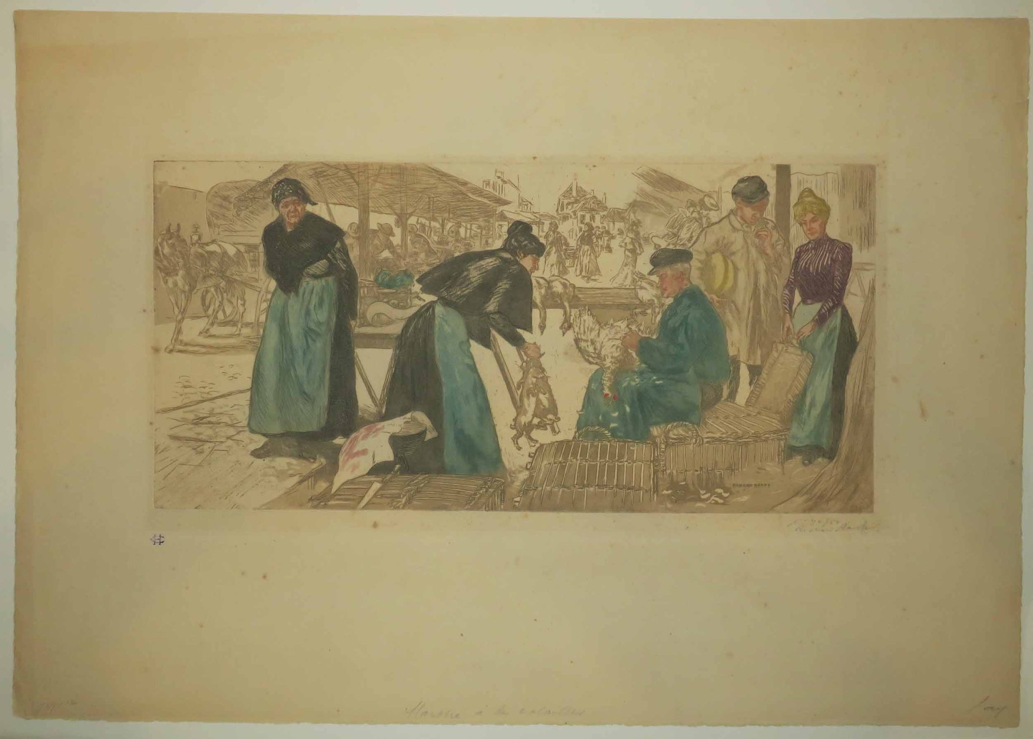 Marché à la volaille. c.