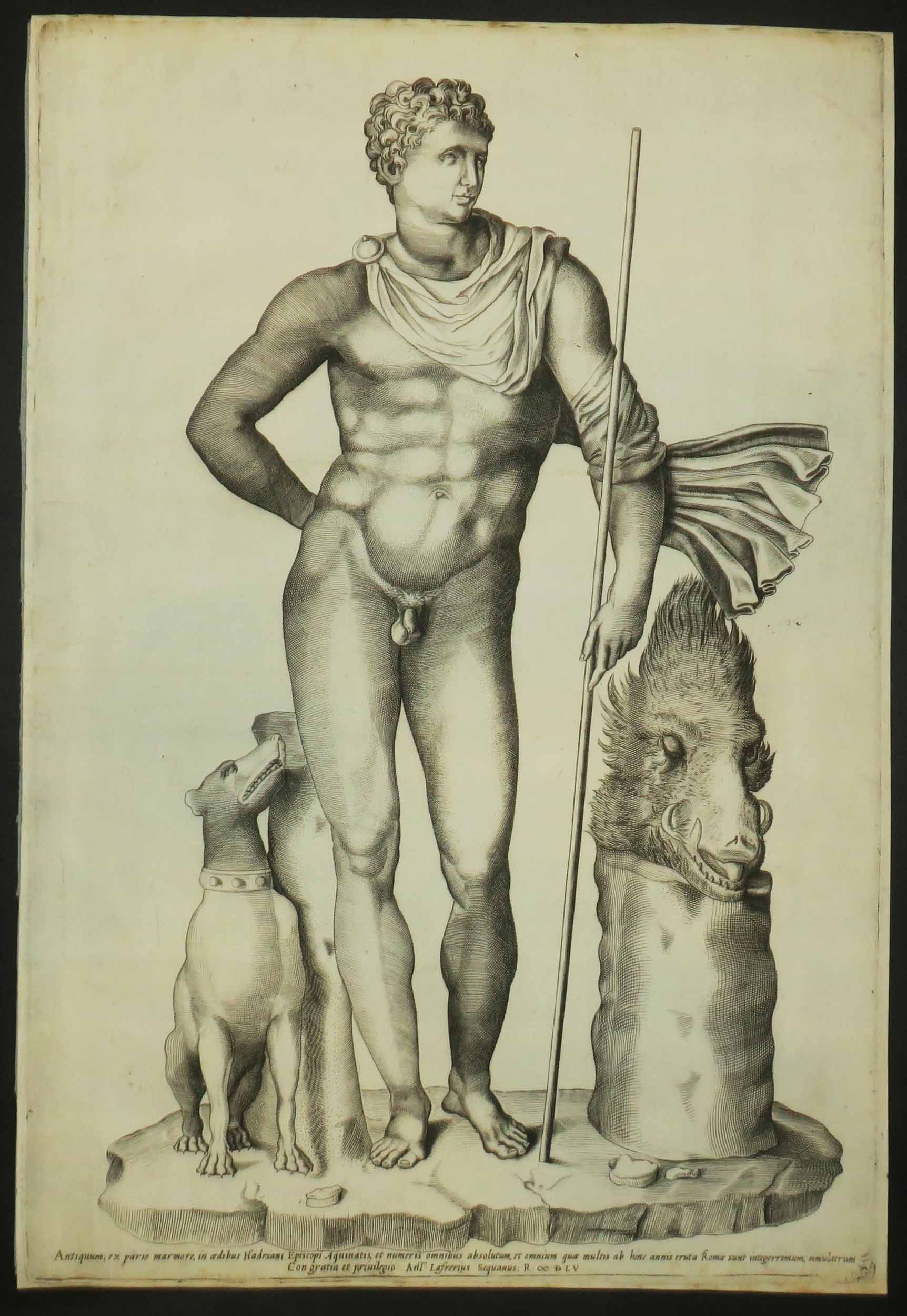 Méléagre. Antiquum, ex pario marmore, in aedibus Hadriani Episcopi Aquinatis…