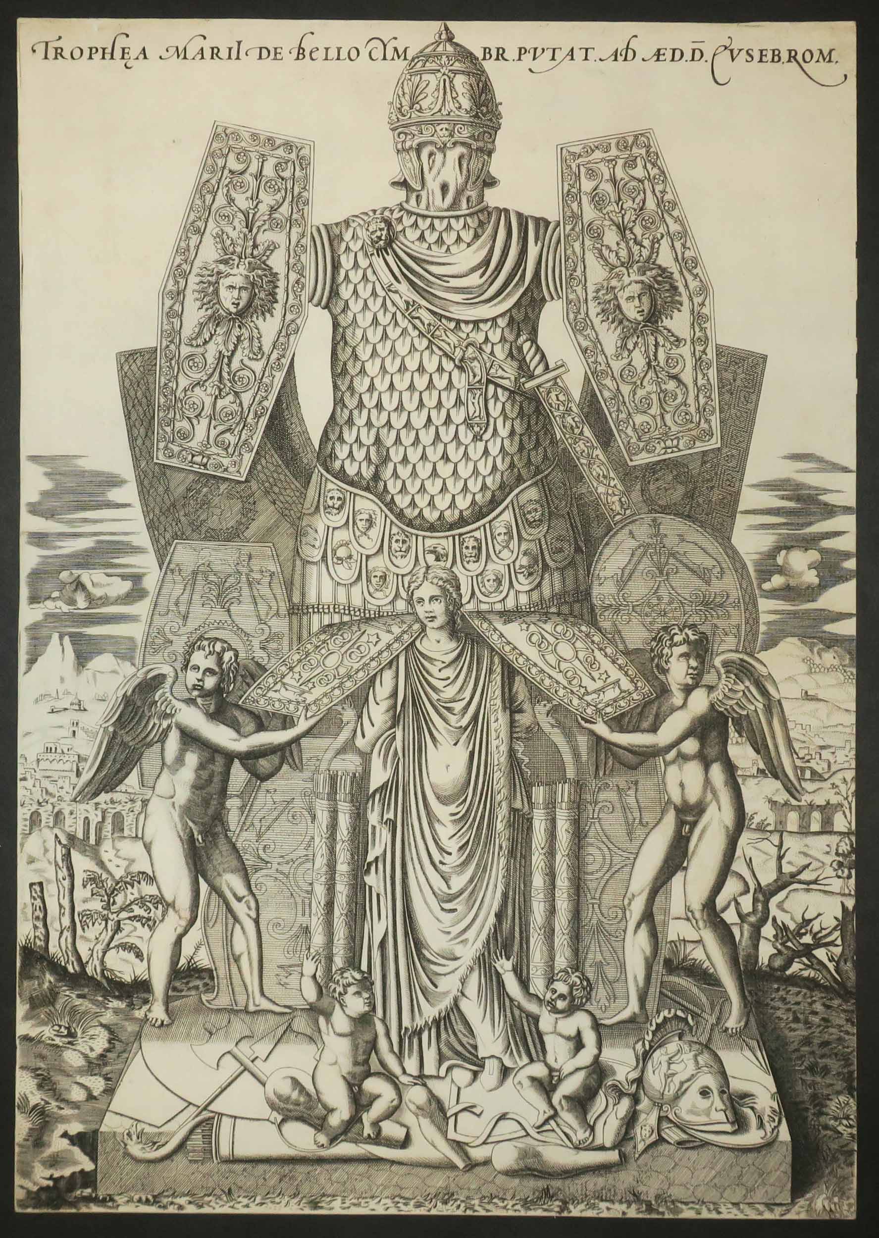 Les Trophées de Marius, avec la Victoire.