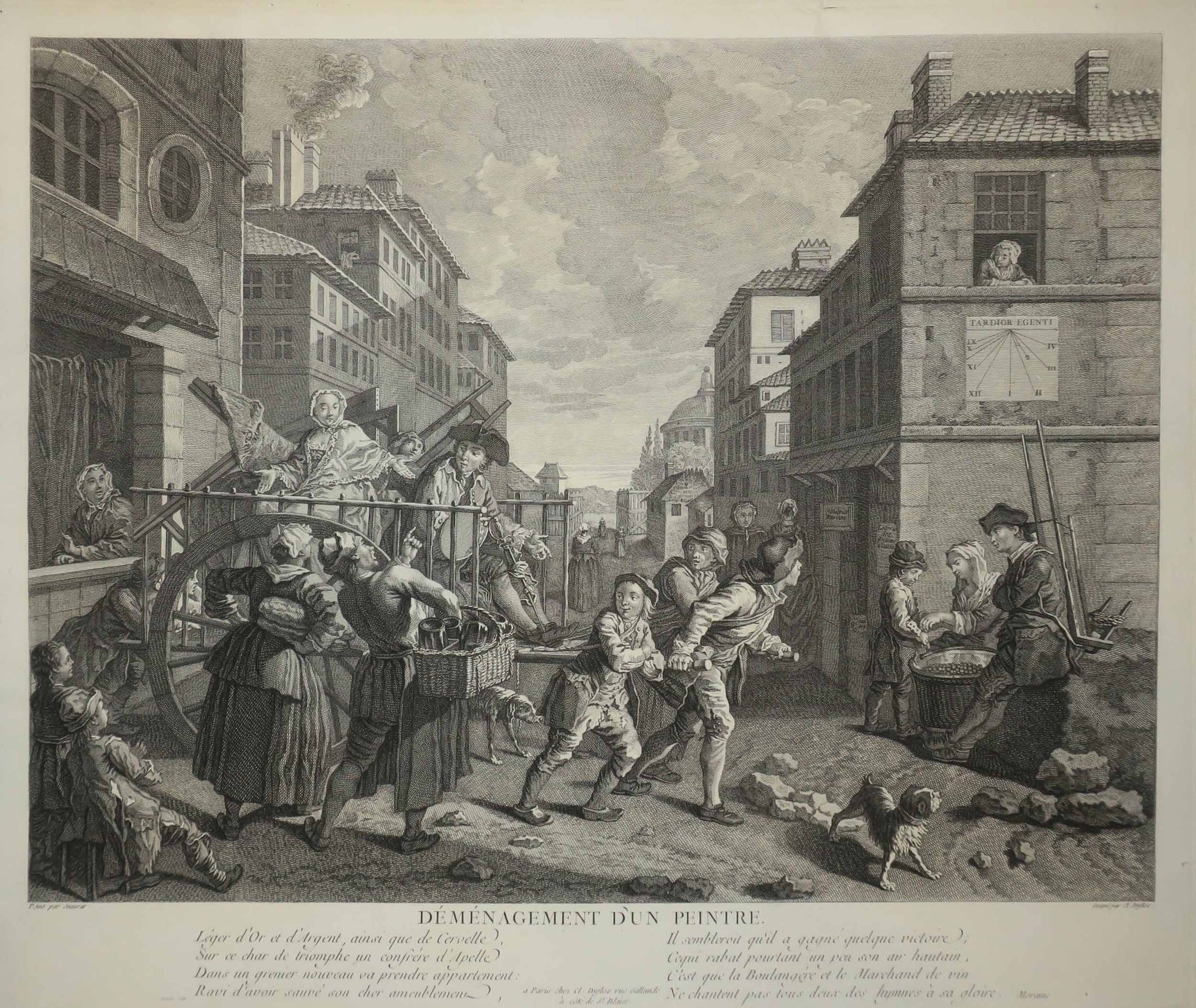 Déménagement d'un peintre.