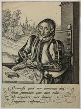 Charger l'image dans la galerie, Une vieille femme, assise devant une table.