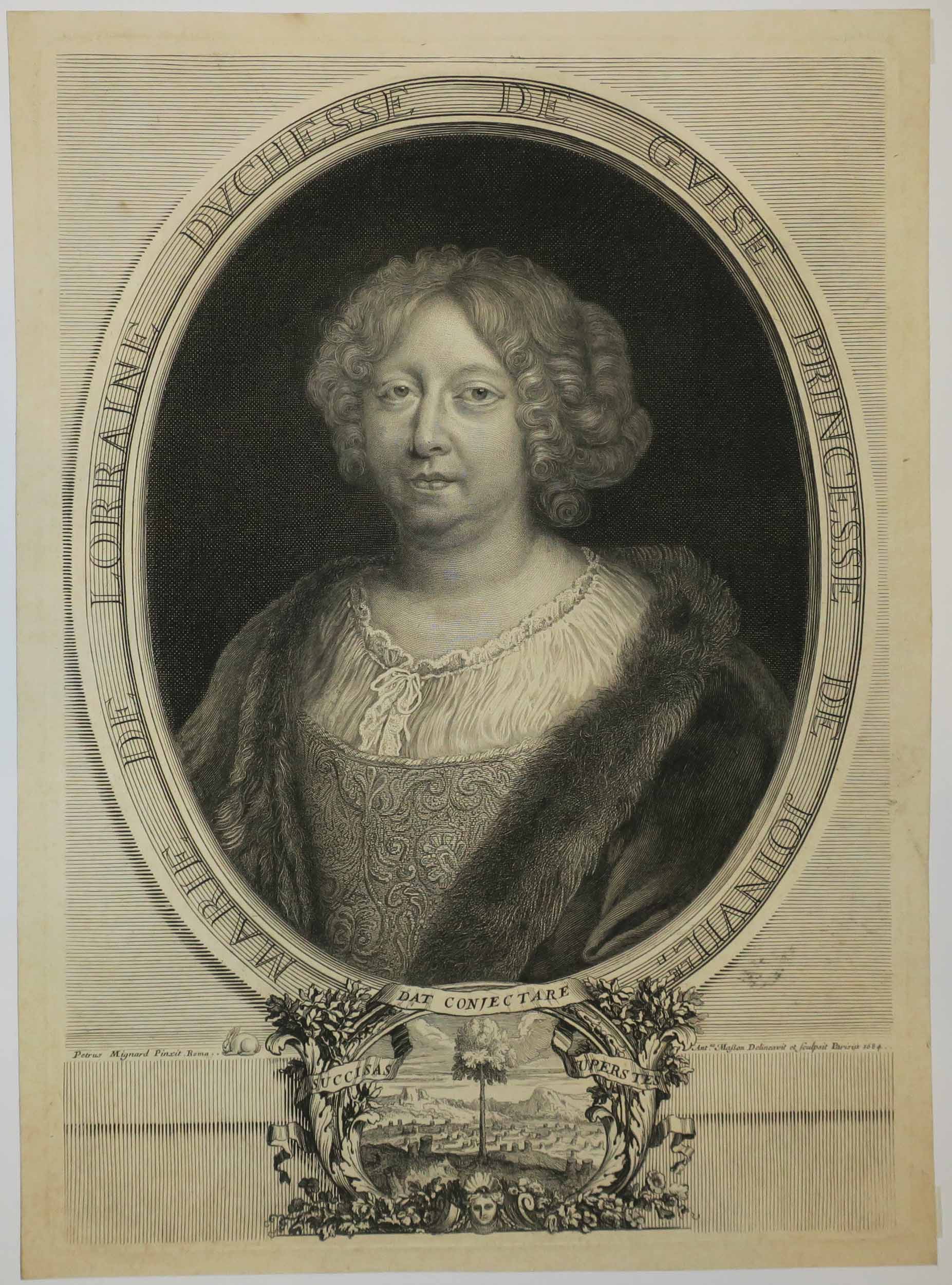 Portrait de Marie de Lorraine, Duchesse de Guise, Princesse de Joinville.