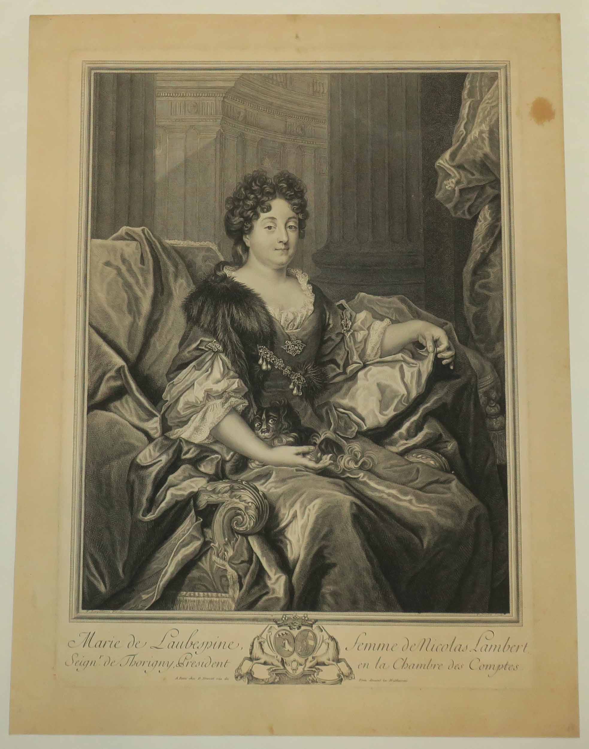 Portrait de Marie de Laubespine Lambert, femme de Nicolas Lambert, Seigneur de Thorigny.