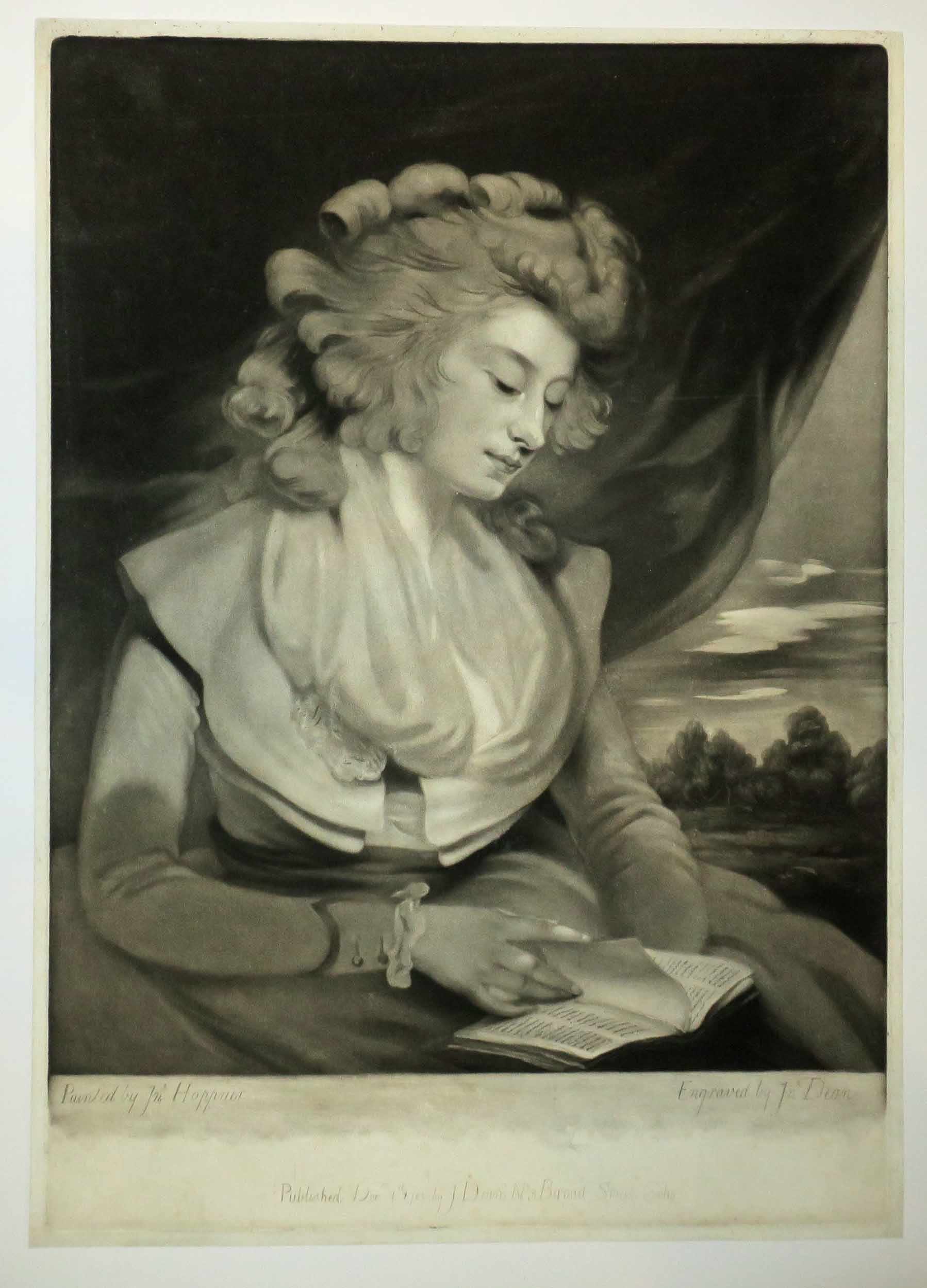 Portrait de Miss Crockatt (Julia de Roubigné), fille de Mr Angerstein, lisant un livre.