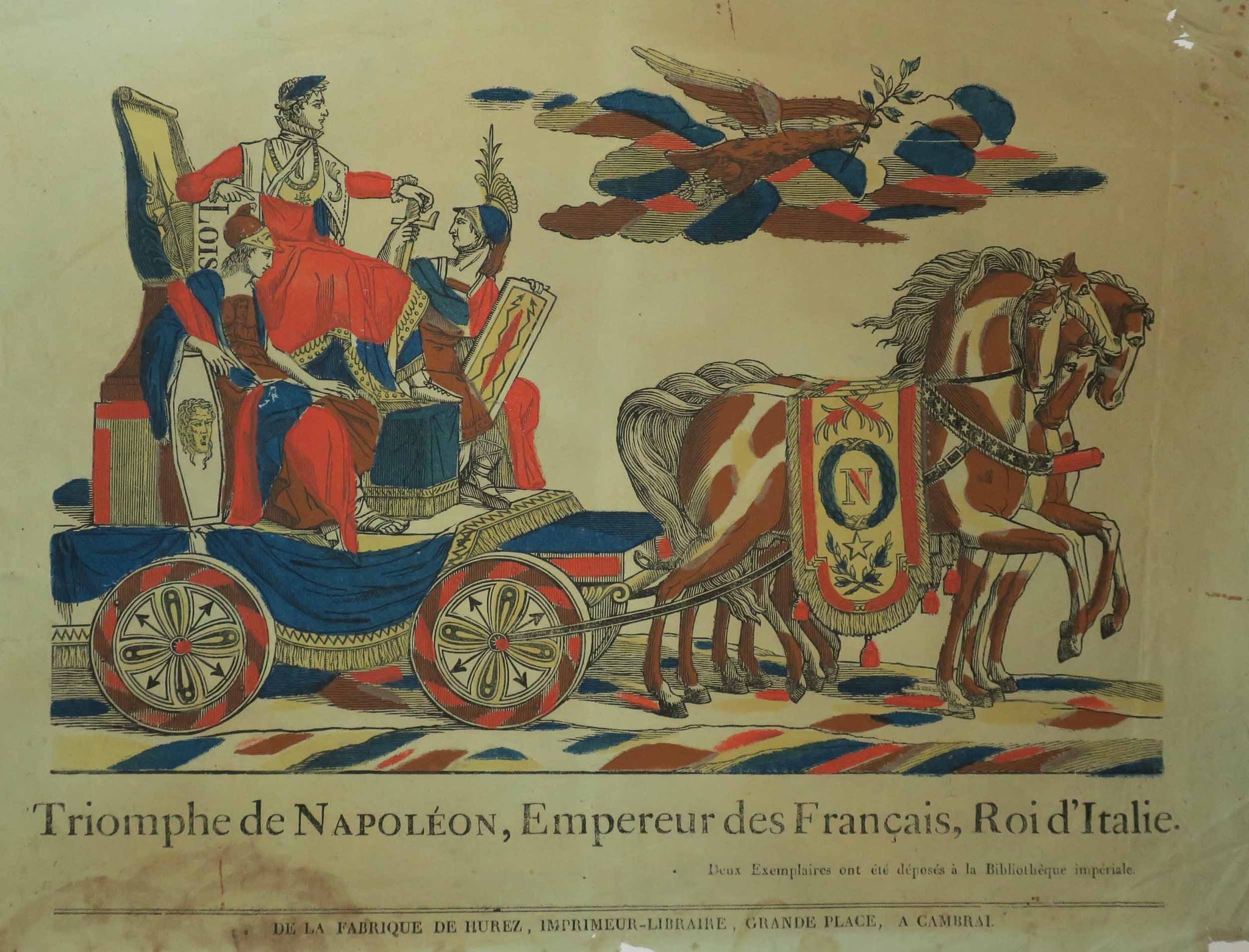 Triomphe de Napoléon, Empereur des Français, Roi d'Italie.