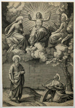 Charger l'image dans la galerie, Les cinq Saints (Le Christ, La Vierge, St Jean-Baptiste, St Paul et Catherine). c.1520-