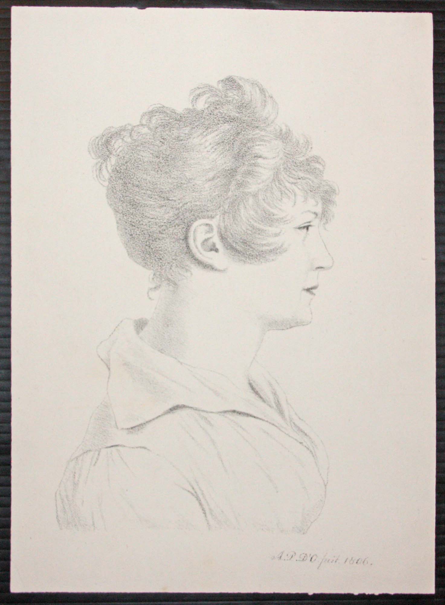 Portrait d'Adélaïde d'Orléans, soeur de l'artiste.