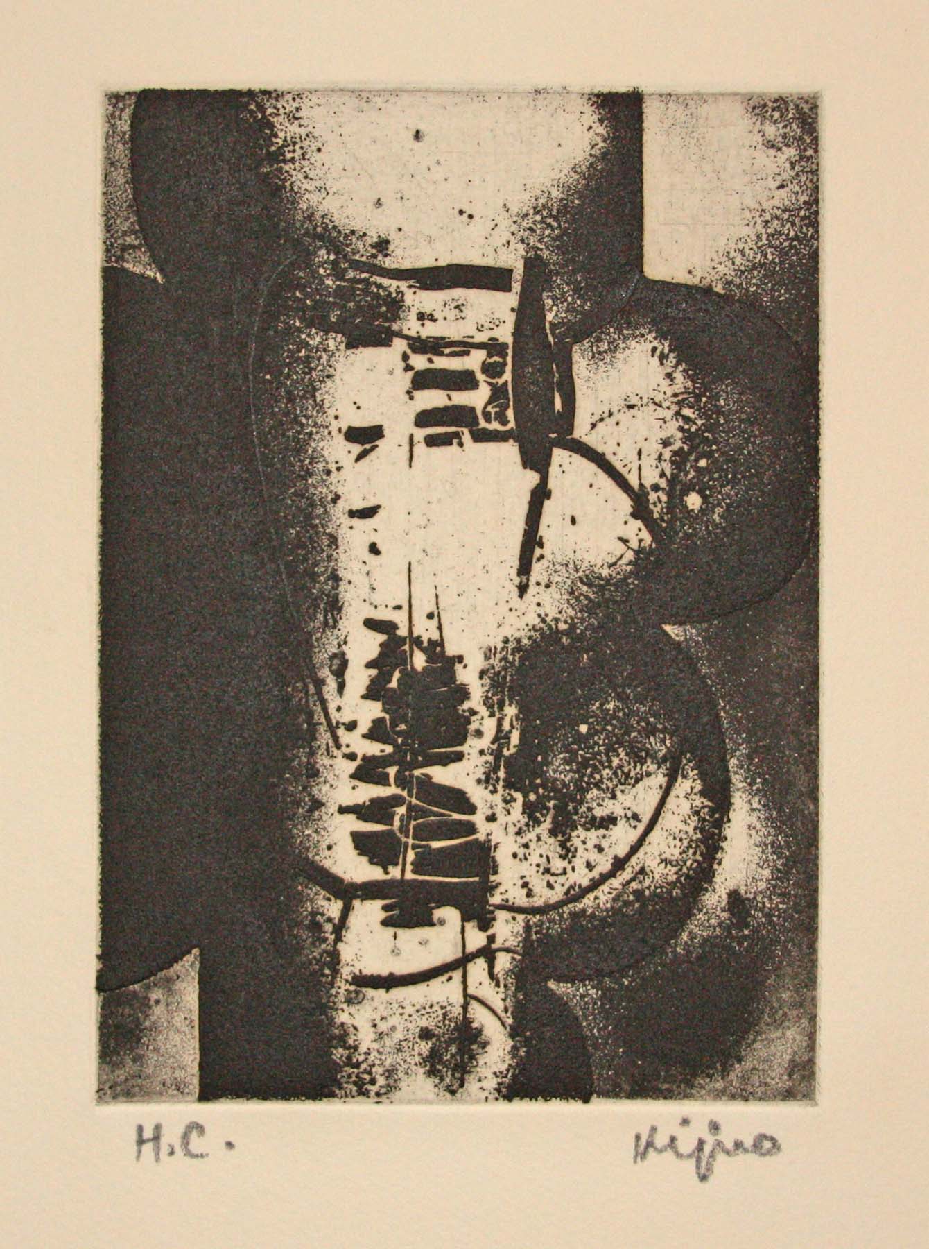 Composition en noir.