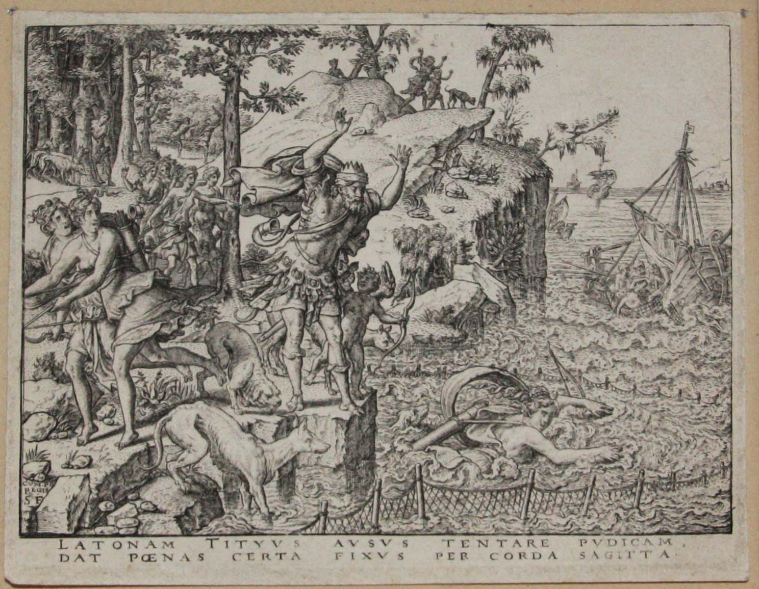 Britomartis se jetant à la mer pour échapper à Minos.