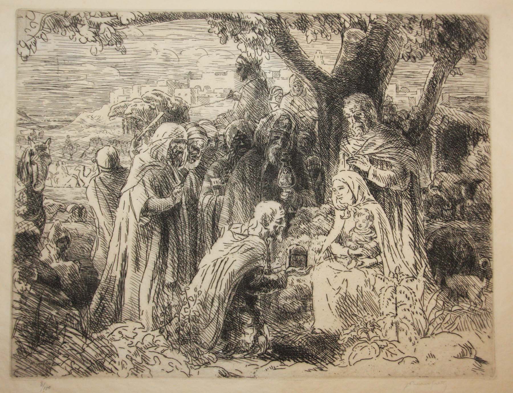 L'Adoration des Mages.